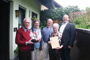 Gästeehrung bei Familie Lehmann