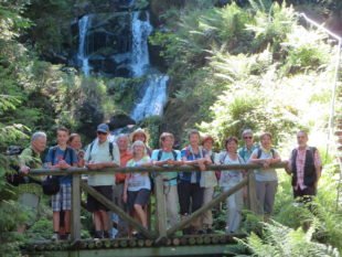 Wanderer erleben Naturschauspiel »Gertelbachwasserfälle«