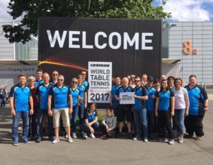 DJK zu Besuch bei der  Tischtennis-WM 2017