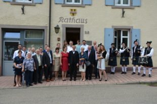 Highland-Klänge für Karen Schwendemann und Martin Obergföll