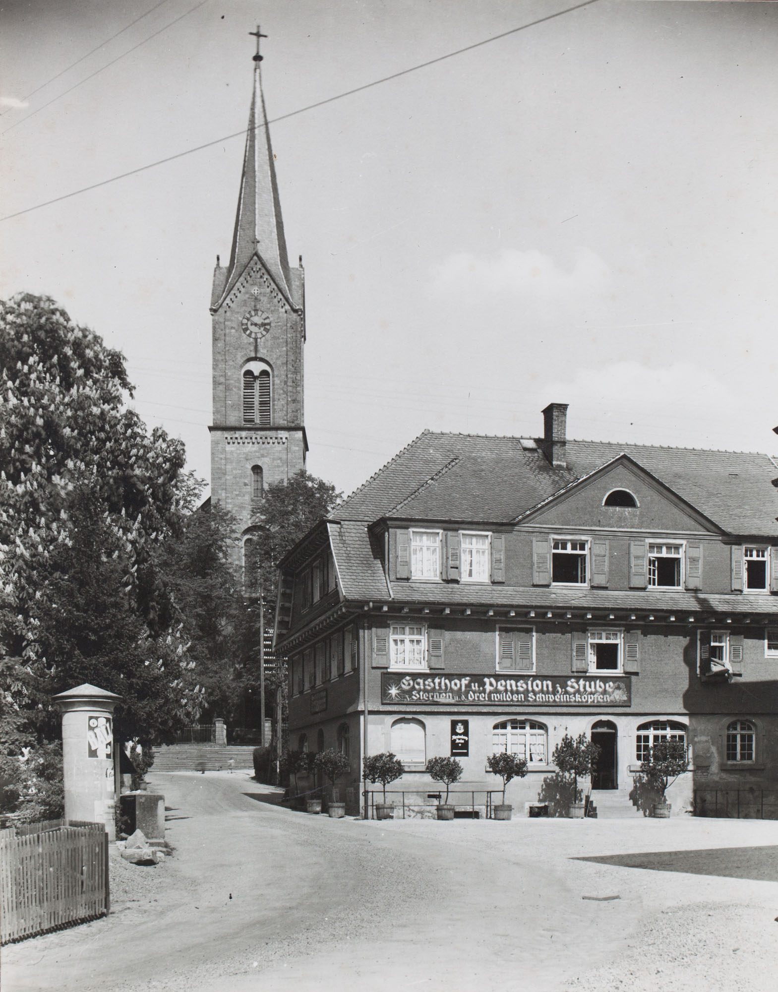 2017-7-14-OH-kal-Historische Augenblick-1940-Dorfidylle-vk 17-28 14.07.2017 20x30p Ortsmitte Oberharmersbach 1949