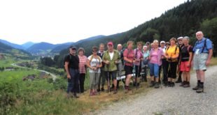 Bei idealem Wanderwetter auf dem »Guck a mol Wegle« unterwegs