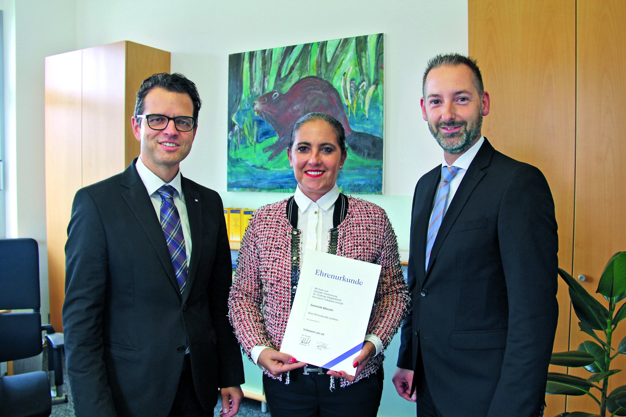 2017-9-20-Bi-Volksbank Ehrung Gemeinde Biberach