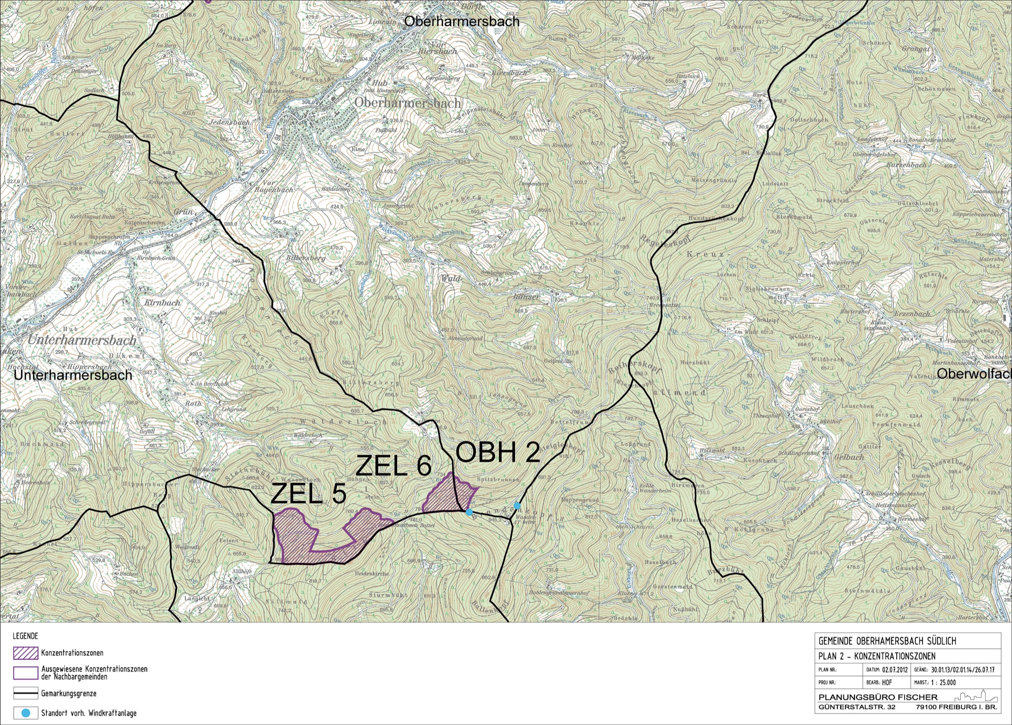 Windkarte Oberhamersbach