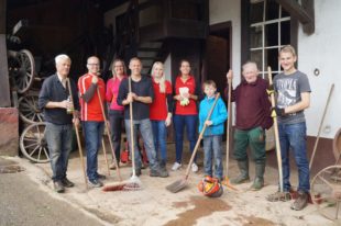 Alles in Ordnung nach Arbeitseinsatz an der Backofenschmiede