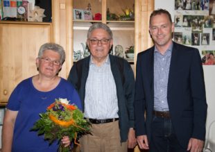 Gratulation zum 80. Geburtstag des ehemaligen Ratsmitglieds Josef Fautz