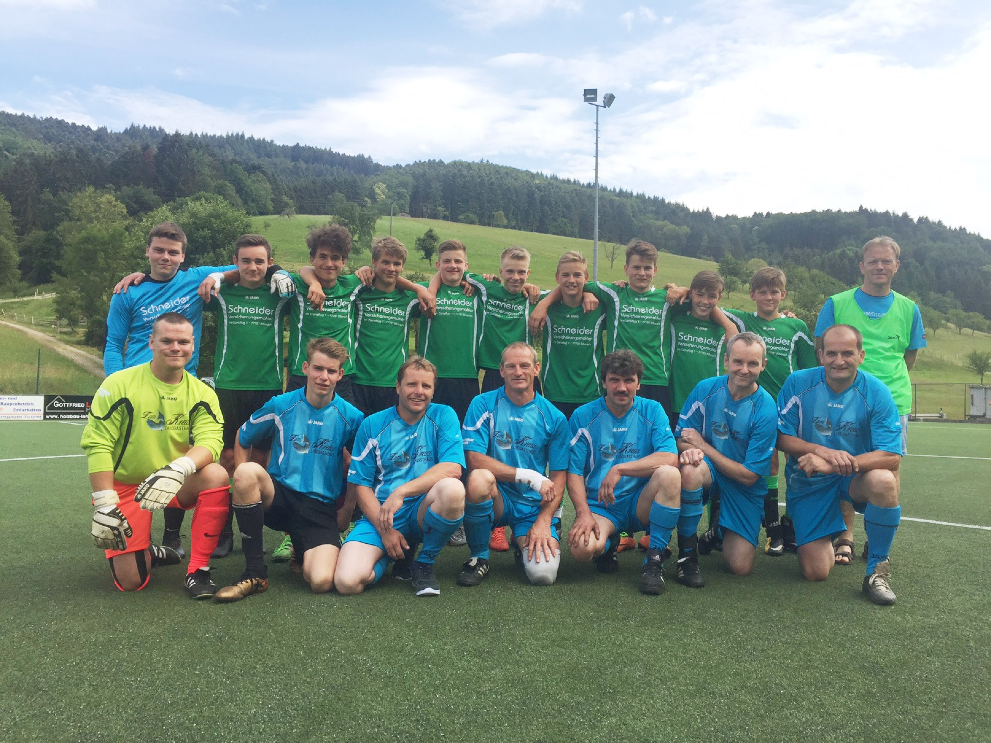 2018-6-27-BI-PR-Helmut Christ-DJK-Bild Nr 2 Einlagespiel C Jugend und Ihre Eltern