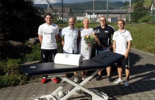 SV Oberharmersbach sagt »Danke« für die neue Therapieliege