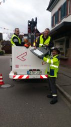 Straßen leuchten nun im LED-Licht