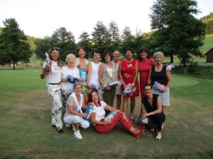 Gröbernhof-Damen »über dem Berg« beim 3er-Scramble