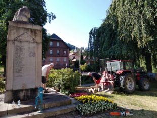Nordracher Soldaten-Denkmal wurde hergerichtet und gereinigt