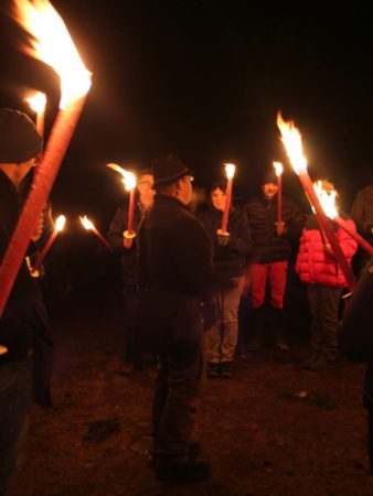 Fackelwanderung zur Heidenkirche