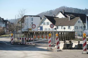 Behelfsbrücke wird bald abgebaut