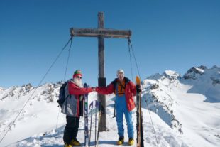 2019-3-1-NO-mh-Alpenverein-Paul Boschert und Rolf Basler, die Ur-Senioren am Hennenkopf ( 2704m)