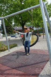 Vogelnestschaukel für den Tannenweg-Spielplatz