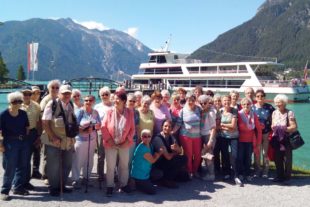 2019-6-21-BI-Erika Rieger-Bildungswerk Fahrt-Gruppenbild Dampfzahnradbahn Achensee
