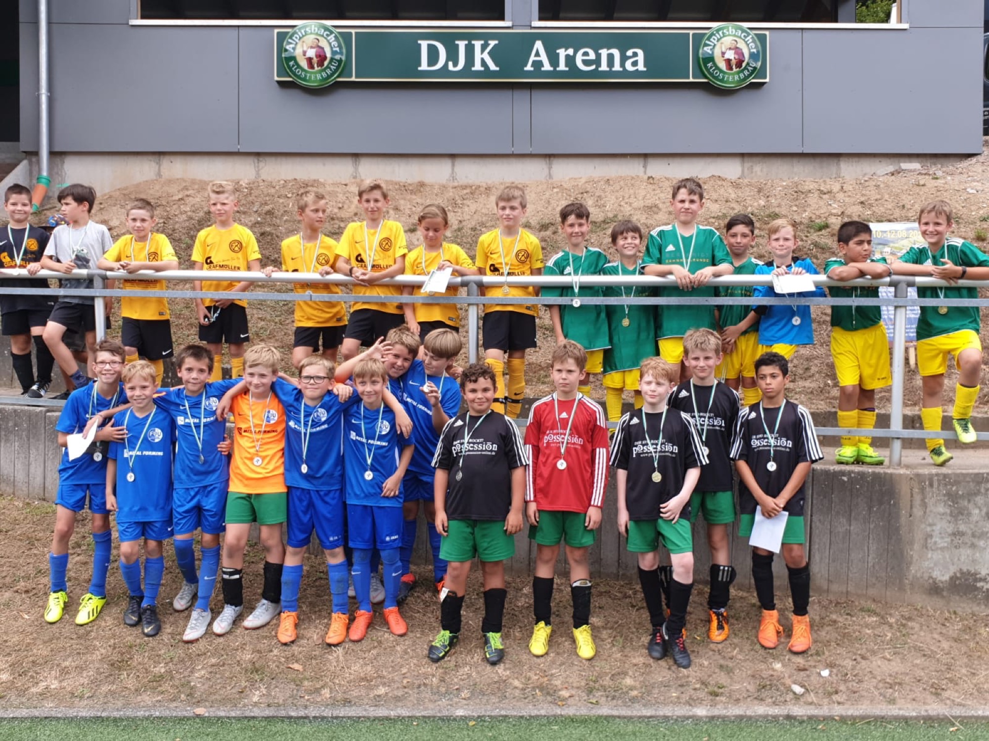 2019-7-31-BI-PB-bsch-Brandenkopfcup 2019 E-Jugend die vier erstplazierten Mannschaften