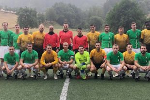 2019-7-31-BI-PB-bsch-Brandenkopfcup 2019 Endspielteams FV Zell a.H. in gelb und SV Oberharmerbach in grün