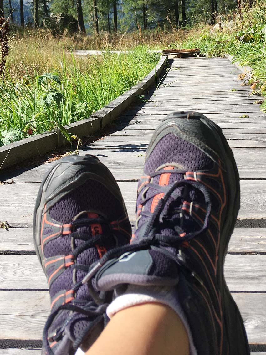 2019-7-31-NO-Tourist Info-Waldbaden Wanderschuhe
