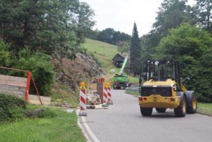 Hangsicherungsmaßnahmen zwingen zur Vollsperrung