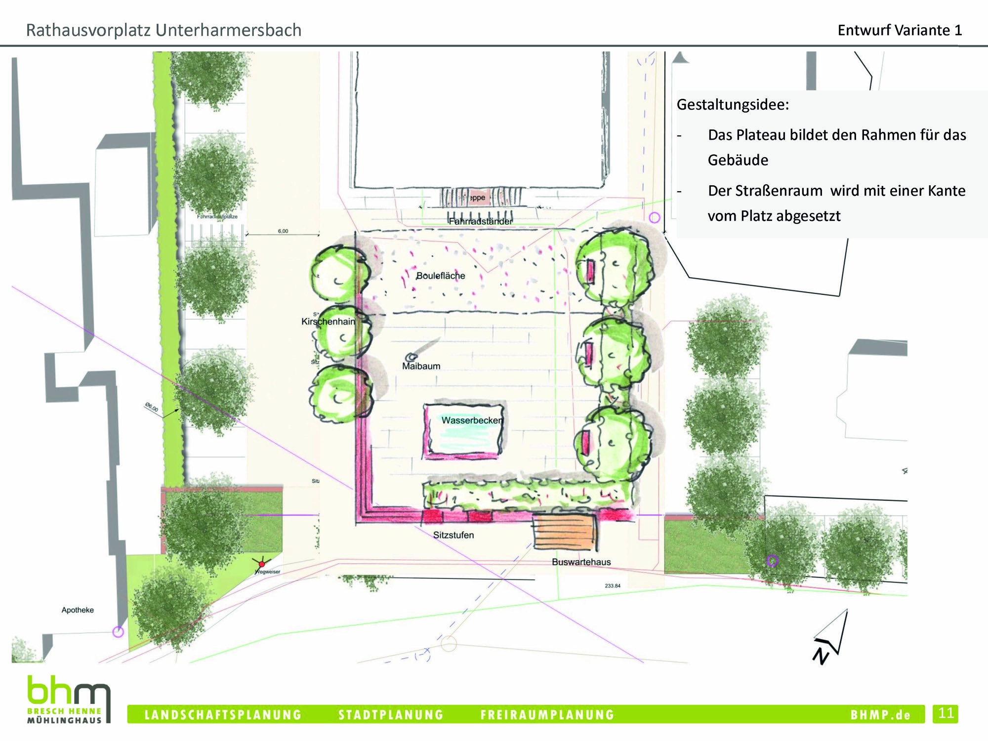 Rathausvorplatz Unterharmersbach