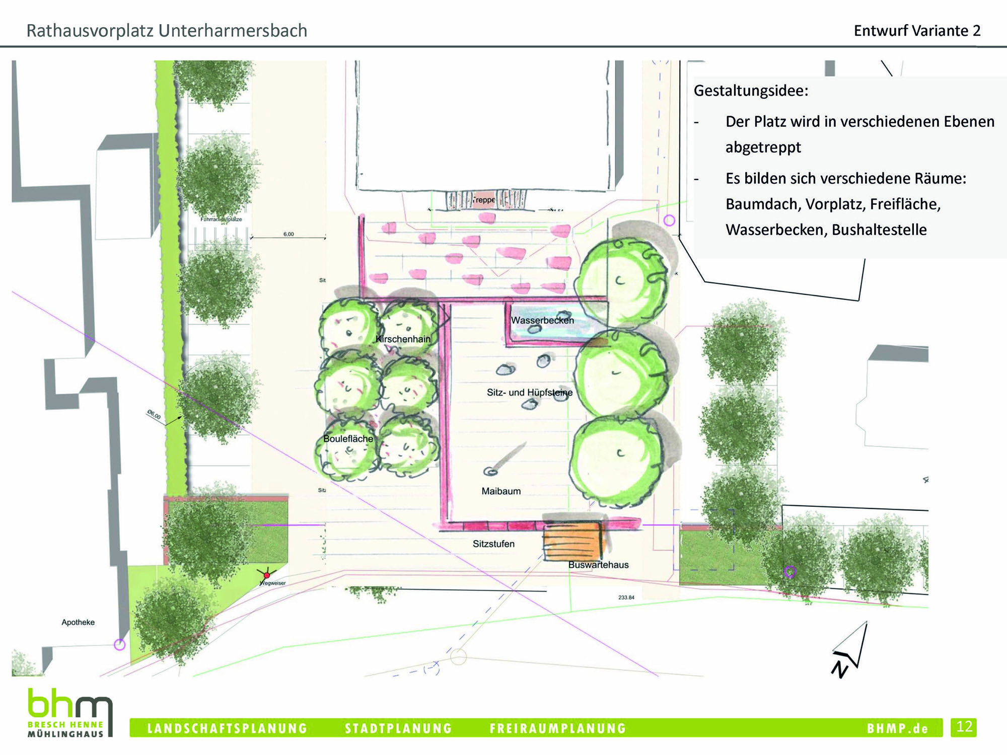 Rathausvorplatz Unterharmersbach