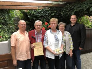 Ehrung in der Ferienwohnung Lehmann