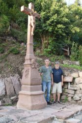 Informationstafel am Kruzifix Weiherbühl