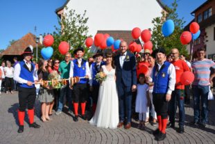 Hochzeitsspalier für Isabell Berger und Stefan Soosten