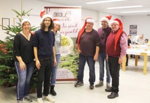 Alessio Hirschkorn von den Fallers beim Nordracher Weihnachtsmarkt