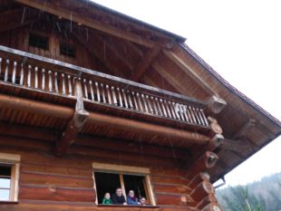 Ein Haus rein aus Tanne