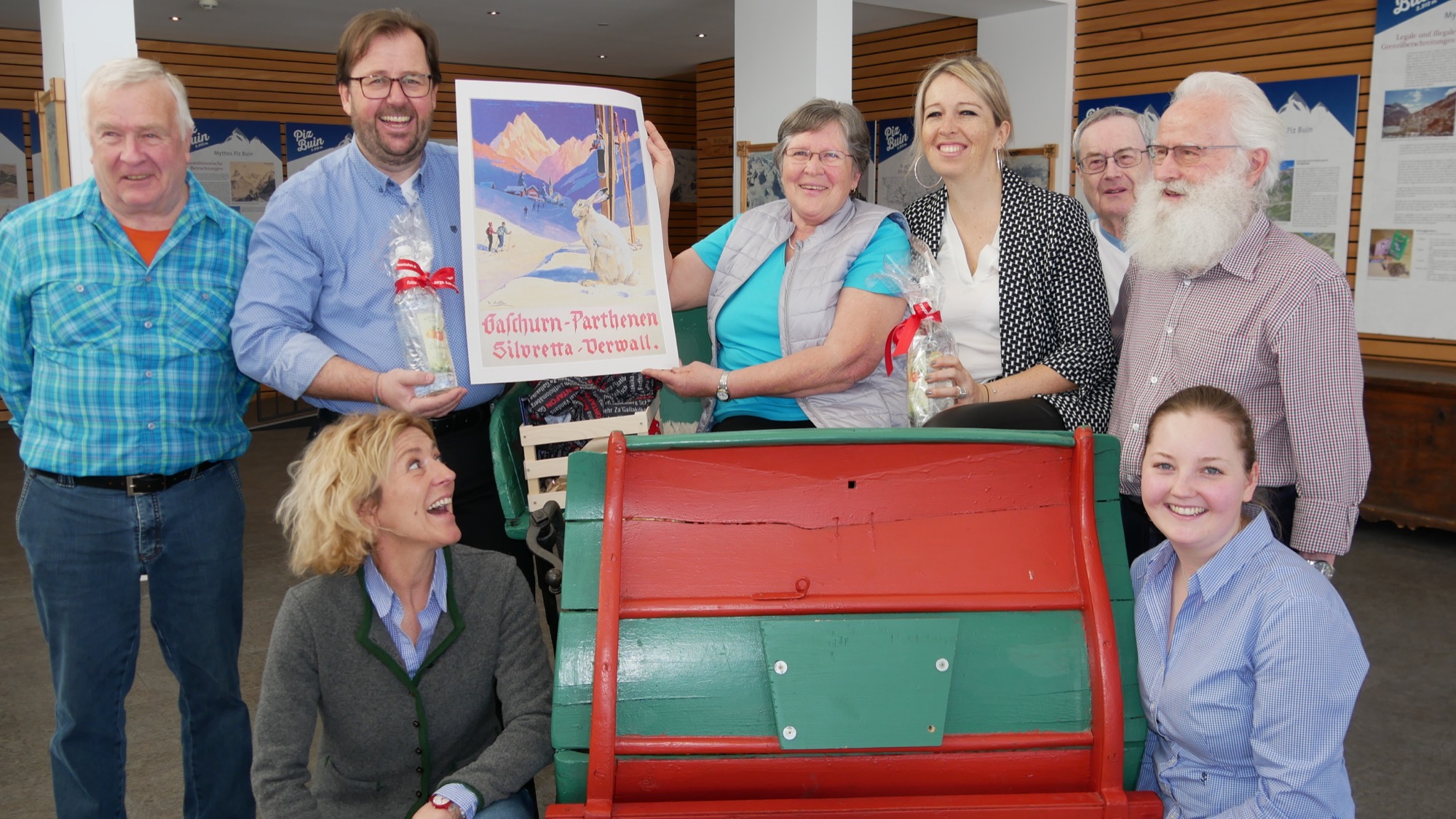 2020-2-28-NO-DAV-Alpenverein-60. Weiße-Woche Silvretta-Zur 60. Weißen Woche in der Silvretta kamen extra vom Tal Christine (v.l.) und Fabienne