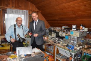 Eberhard Heilmann ist mit 95 Jahren noch aktiver Amateurfunker
