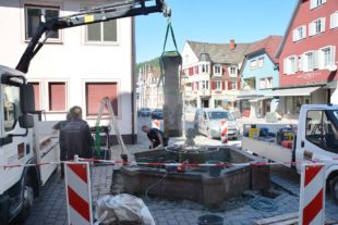 Stadtbrunnen wird denkmalgerecht saniert