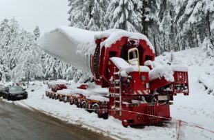 Auf dem Weg zur Winterbaustelle