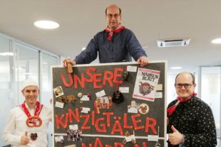 2021-2-12-ZE-Sparkasse- Spendenaktion Fasend Carlo Carosi (von links), Martin Seidel und Sebastian Lebek