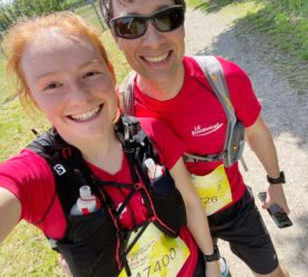 Kampf des Läufers gegen das Auto