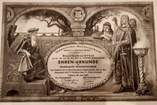 2021-8-16-ZE-UH-Patrick Friedmann-Repro-Geschichte Musikverein Unterharmersbach-Urkunde_1925