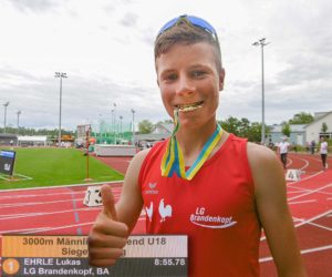 Lukas Ehrle im 3.000-Meter-Lauf Süddeutscher Meister