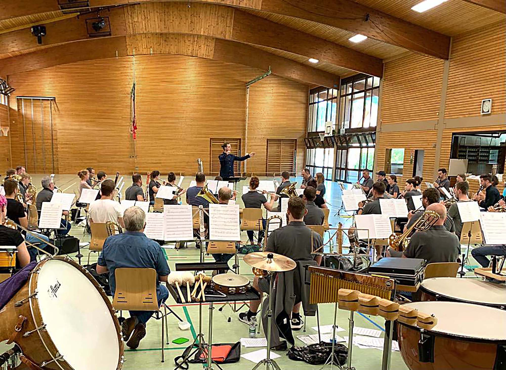 2021-9-6-OH-Verein-Musik-Prüfungsorchester Miliz- und Trachtenkapelle Oberharmersbach während der C3 Prüfung