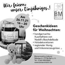 Bienenmartin’s Imkerei in Stöcken feiert am Freitag das einjährige Bestehen