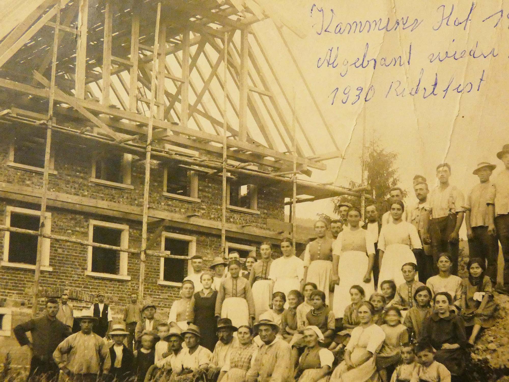 2022-3-16-OH-bia- Altes Handwerk Zimmerer-und-Richtfest 1930