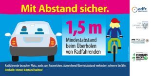 Mit Abstand sicher unterwegs