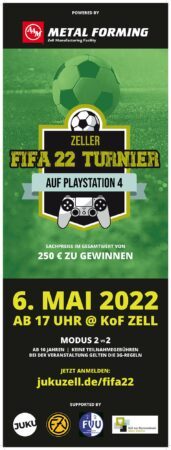 Jugendforum Zell am Harmersbach: Fifa 22-Turnier auf der Playstation