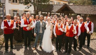 Musikverein gratuliert zur Hochzeit