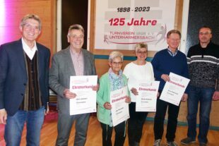 Turnverein Unterharmersbach feiert das 125-jährige Jubiläum