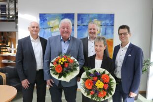 Volksbank Lahr verabschiedet Bernadette Weber und Manfred Schwantner