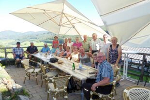 auf der Schlossberg-Terrasse lies es sich gut aushalten