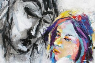 2023-9-6-HA-Wolfgang Hilzensauer-Malerei im Kloster-Distanz und Nähe-Foto-Ausschnitt-2