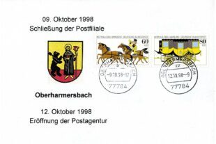 2023-10-9-OH-kal-Postagentur-4 10x15 Ersttagsspempel